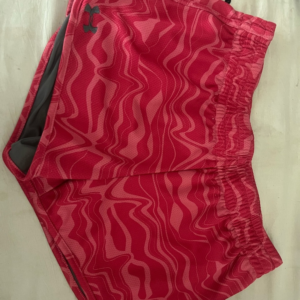 Under Armour Red Patterned Shorts
